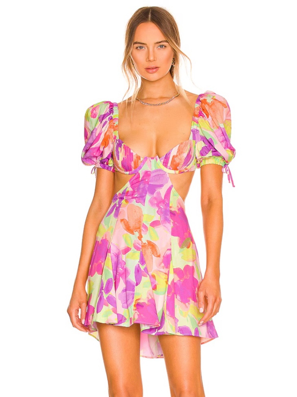 For Love & Lemons Mya Mini Dress - size XL